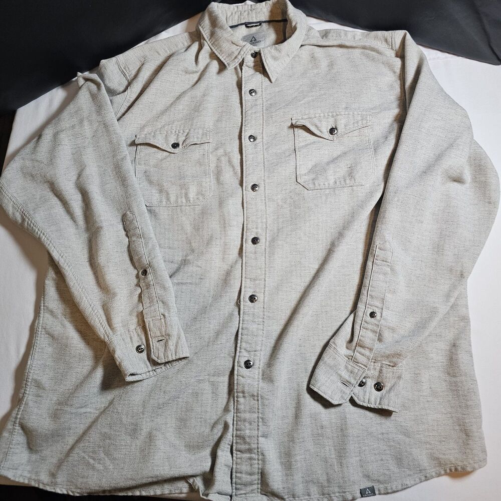 Ascend Men's Light Grey Shirt 2XL Long Sleeve